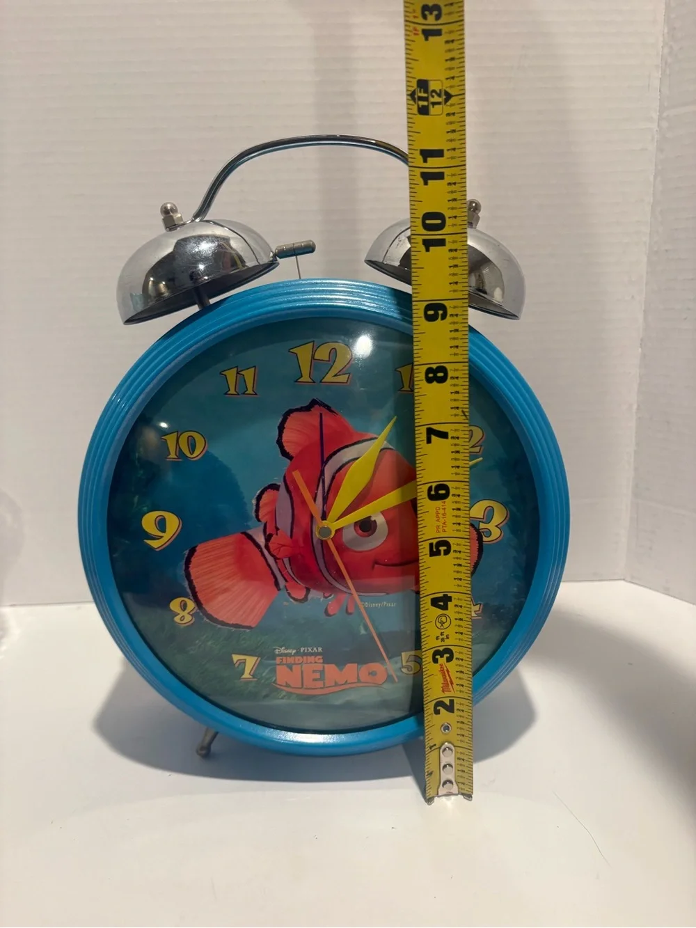 Finding Nemo Themed Blue Twin-Bell Alarm Clock